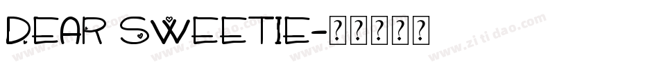 Dear Sweetie字体转换